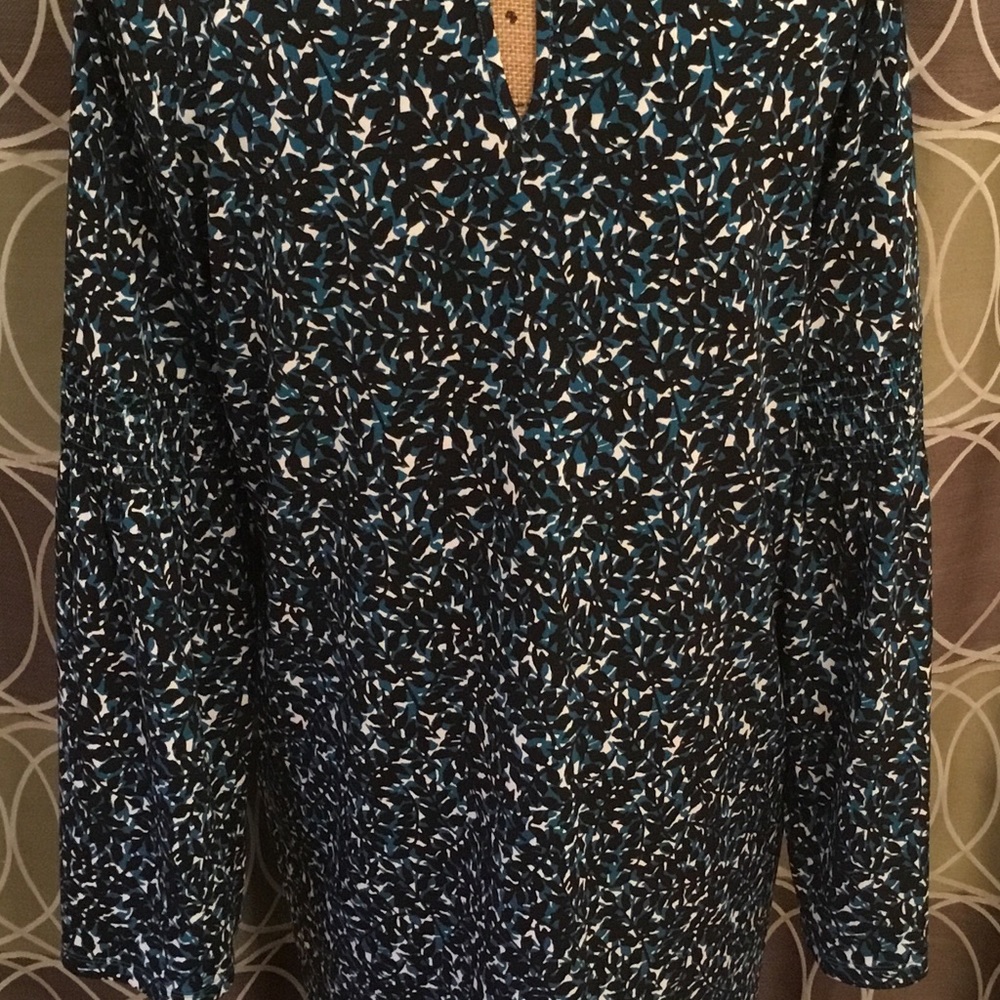 MICHAEL Michael Kors Deep Teal Leaf Dress NWT Med - Picture 3 of 8